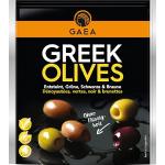 GAEA Gemischte Oliven mit Basilikum & Zitrone | 8 x 150g | Aromatische Marinade | Perfekt zu Drinks & Salaten