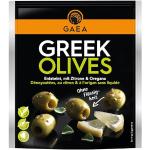 GAEA Grüne Oliven ohne Stein mit Zitrone & Oregano | 8 x 150g | Mariniert & Aromatisch | Ideal als Snack und für Salate