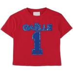 Reduzierte Rote Kurzärmelige Gaëlle Bonheur Paris Pailletten Shirts für Kinder mit Pailletten aus Jersey für Jungen 