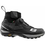 Schwarze Gore Tex MTB Schuhe mit Klettverschluss rutschfest Größe 44 für den für den Winter 