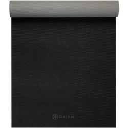 GAIAM - 4 mm Classic 2-Color Yoga Mat - Yogamatte Gr 61 cm x 173 cm x 0,4 cm schwarz