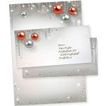 Silbernes TATMOTIVE Designpapier mit Weihnachts-Motiv DIN A4, 90g, 25 Blatt aus Papier 