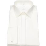 Cremefarbene Elegante OLYMP Comfort Fit Kentkragen Hemden mit Kent-Kragen aus Baumwolle für Herren 