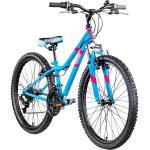 Galano GA20 24 Zoll Jugendfahrrad MTB Hardtail 130 - 145 cm Mädchen Jungen Fahrrad ab 8 Jahre Mountainbike 21 Gänge Jugendrad V-Brakes... blau, 30 cm