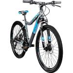 Galano Mountainbike 650B Hardtail Fahrrad MTB GX-27,5 Bike 27,5 Zoll 21 Gang (grau/blau, 45 cm)