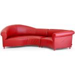 Reduzierte Rote Wohnzimmermöbel aus Leder Breite 250-300cm, Höhe 250-300cm, Tiefe 250-300cm 