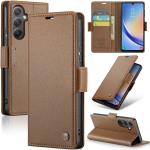 Braune Samsung Galaxy A34 Hüllen Art: Flip Cases aus Leder 