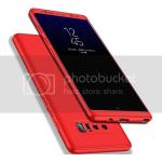 Rote Samsung Galaxy Note 8 Hüllen mit Knopf staubdicht 