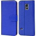 Blaue Samsung Galaxy S5 Cases Art: Handytaschen mit Bildern aus Leder 