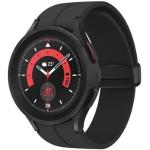 Schwarze 5 Bar wasserdichte Wasserdichte SAMSUNG Galaxy Watch5 Pro Smartwatches aus Titan mit GPS mit NFC 