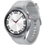 Saphirblaue 5 Bar wasserdichte SAMSUNG Galaxy Watch6 Classic Smartwatches aus Edelstahl mit GPS mit NFC 