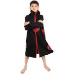 Schwarze Motiv Naruto Itachi Uchiha Cosplay-Kostüme aus Polyester für Kinder Größe 140 