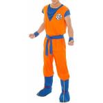 Orange Motiv Dragon Ball Son Goku Cosplay-Kostüme aus Polyester für Herren Größe L 