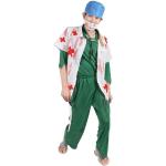 Grüne Motiv Zombiearzt-Kostüme aus Polyester für Herren Größe L 