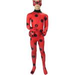 Rote Motiv Miraculous – Geschichten von Ladybug und Cat Noir Marienkäfer-Kostüme aus Elastan für Kinder Größe 110 