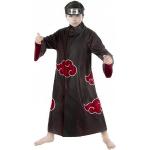 Schwarze Motiv Naruto Itachi Uchiha Faschingskostüme & Karnevalskostüme aus Polyester für Kinder Größe 152 