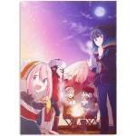 Lila Kunstdrucke mit Anime-Motiv Hochformat 30x42 