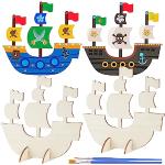 Piraten & Piratenschiff Spielschiffe aus Holz 