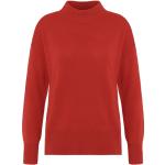 Rote Stehkragen Kaschmir-Pullover aus Kaschmir für Damen Größe M 