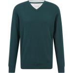 Grüne V-Ausschnitt Kaschmir-Pullover aus Kaschmir für Herren Übergrößen 