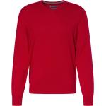 Rote Casual V-Ausschnitt Kaschmir-Pullover aus Wolle für Herren Größe M 