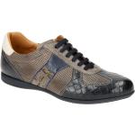 Dunkelblaue Galizio Torresi Runde Low Sneaker in Normalweite aus Glattleder mit herausnehmbarem Fußbett für Herren Größe 41,5 