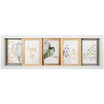 Weiße Nachhaltige Collage Bilderrahmen & Galerierahmen aus Massivholz 10x15 