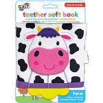 Galt Toys, Teether Soft Book - Farm, Baby Teether & Soft Book Toy, Ages 0 Months Plus