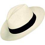 Cremefarbene Panamahüte aus Stroh 60 für Herren Größe XXL für den für den Frühling 