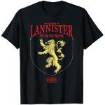 Schwarze Game of Thrones Haus Lennister T-Shirts für Damen Größe S 
