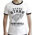 Weiße Game of Thrones Haus Stark T-Shirts für Herren Größe M 