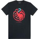 Schwarze Kurzärmelige Game of Thrones T-Shirts aus Baumwolle für Herren Größe M 