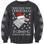 Graue Elegante Game of Thrones Herrensweatshirts Größe S Weihnachten für den für den Winter 