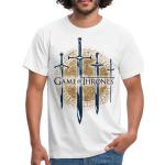 Reduzierte Weiße SPREADSHIRT Game of Thrones T-Shirts aus Baumwolle für Herren 