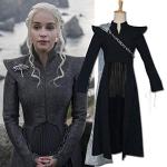 Game of Thrones Staffel 7 Daenerys Targaryen Cosplay Kostüm Drache der Mutter Perücken S Schwarz