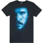 Schwarze Kurzärmelige Game of Thrones Jon Schnee T-Shirts aus Baumwolle für Herren Größe L 