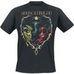 Schwarze House of the Dragon Rundhals-Ausschnitt T-Shirts für Herren Größe 3 XL 