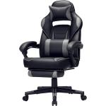 Schwarze Loftscape Gaming Stühle & Gaming Chairs aus Kunstleder höhenverstellbar Breite 50-100cm, Höhe 0-50cm, Tiefe 0-50cm 