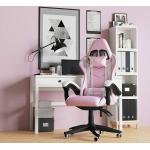 Reduzierte Pinke Ergonomische Bürostühle & orthopädische Bürostühle  aus Kunstleder gepolstert 
