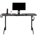 Schwarze DXRacer Gaming Tische aus Metall höhenverstellbar Breite 50-100cm, Höhe 50-100cm, Tiefe 50-100cm 