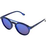 Blaue Gamswild Runde Verspiegelte Sonnenbrillen aus Polycarbonat für Herren 