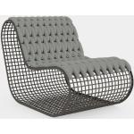 Reduzierte Lounge Sessel pulverbeschichtet aus Aluminium 