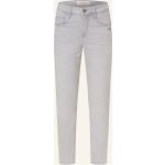 Graue Gang Amelie Slim Fit Jeans aus Baumwolle für Damen Größe XS 