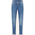 Blaue Gang Slim Fit Jeans aus Baumwolle für Damen Größe M 