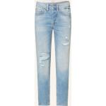 Hellblaue Gang Ankle-Jeans aus Baumwolle für Damen Größe S 