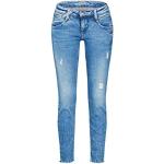 Himmelblaue Bestickte Gang Nena Jeans mit Stickerei aus Denim für Damen 