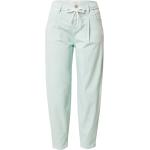 Pastellgrüne Bestickte Jeans mit Stickerei mit Gürtel mit Reißverschluss aus Denim für Damen Größe XL 