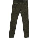 Braune Gang Nikita Stretch-Jeans mit Reißverschluss aus Denim für Damen Weite 26 