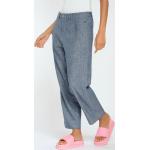 Loose Fit Gang High Waist Jeans mit Reißverschluss aus Baumwolle für Damen 