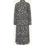 Reduzierte Schwarze Blumenmuster Langärmelige Ganni Mini Nachhaltige Minikleider & kurze Kleider aus Viskose für Damen Größe XS 